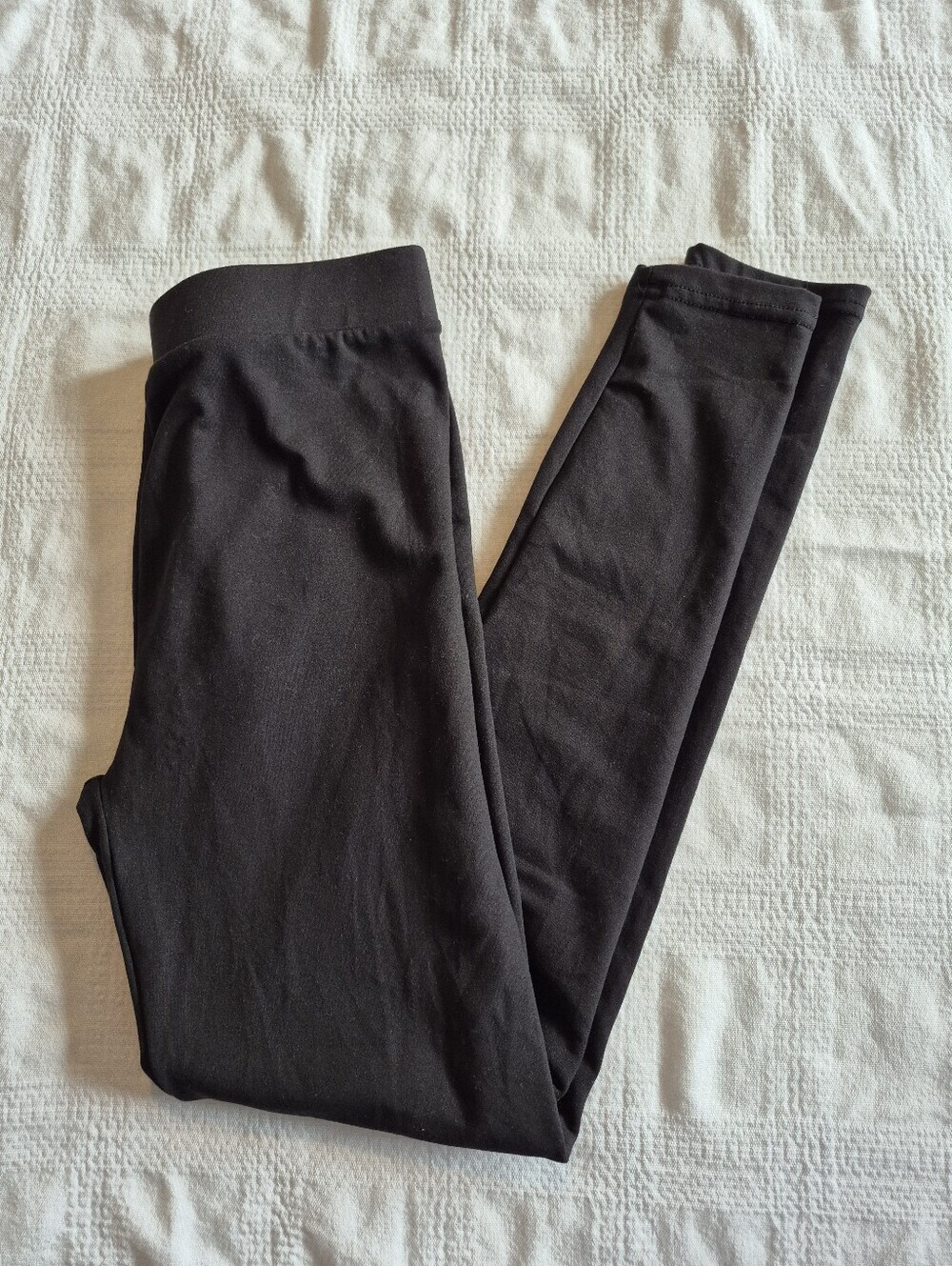 Shosho womens S/M black micro fleece lined tights NWOT